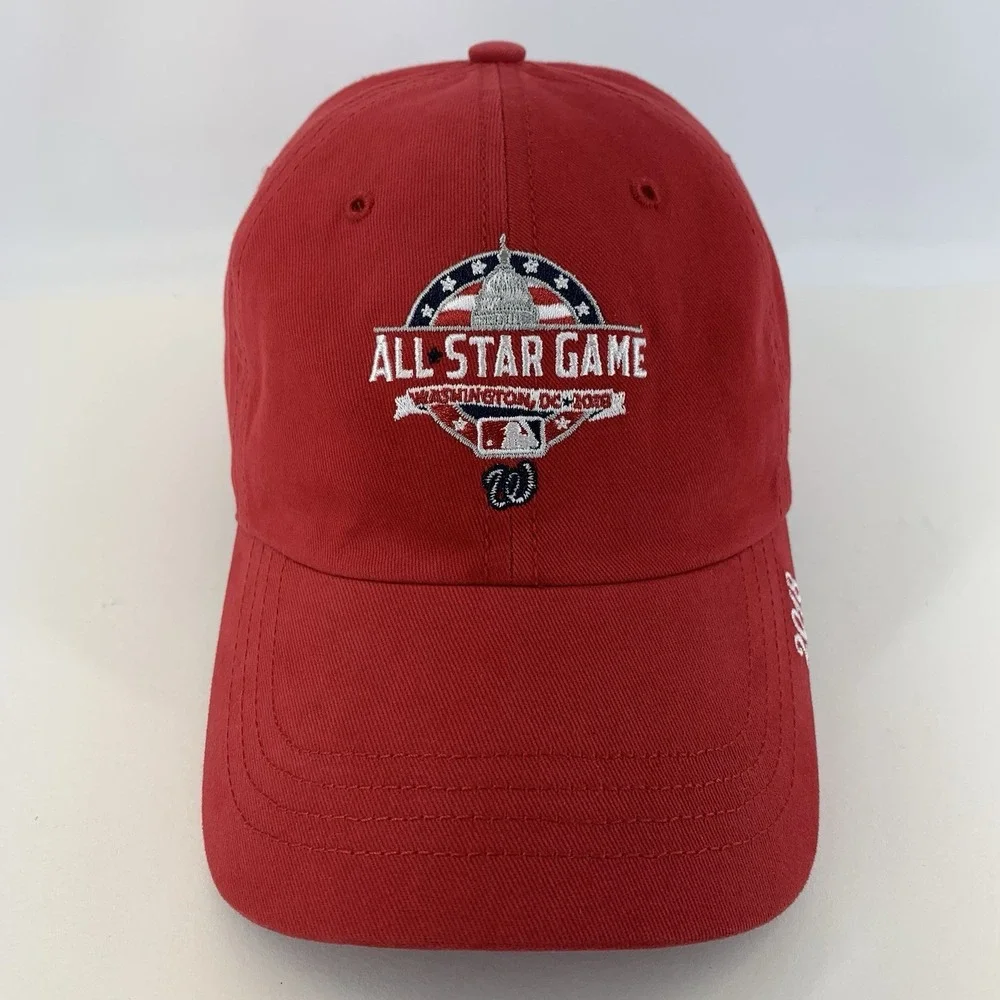 All Star Game 2018 Hat Washington DC Women's Red '47 Adjustable MLB Baseball Cap